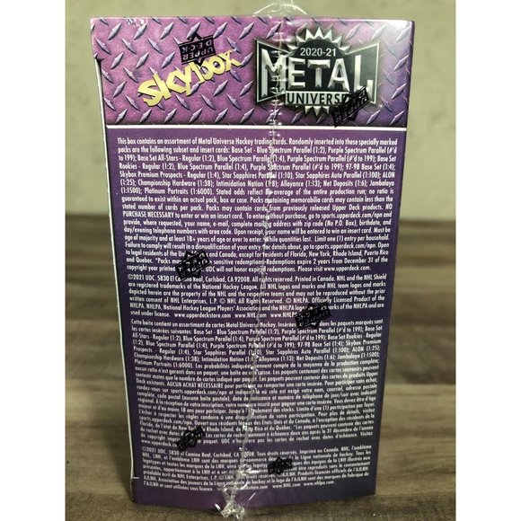 2020-21 Metal Universe Skybox Blaster Box - Picture 5 of 6